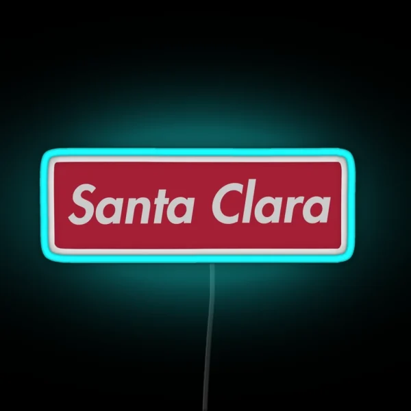 Santa Clara Go Broncos SCU RGB Neon Sign
