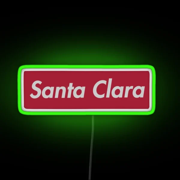 Santa Clara Go Broncos SCU RGB Neon Sign