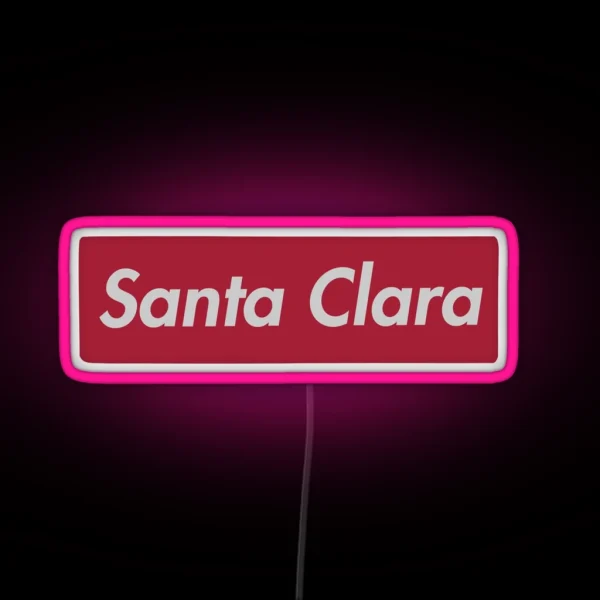 Santa Clara Go Broncos SCU RGB Neon Sign