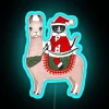 Vibrant Santa Claws cat llama RGB neon signs for home decor