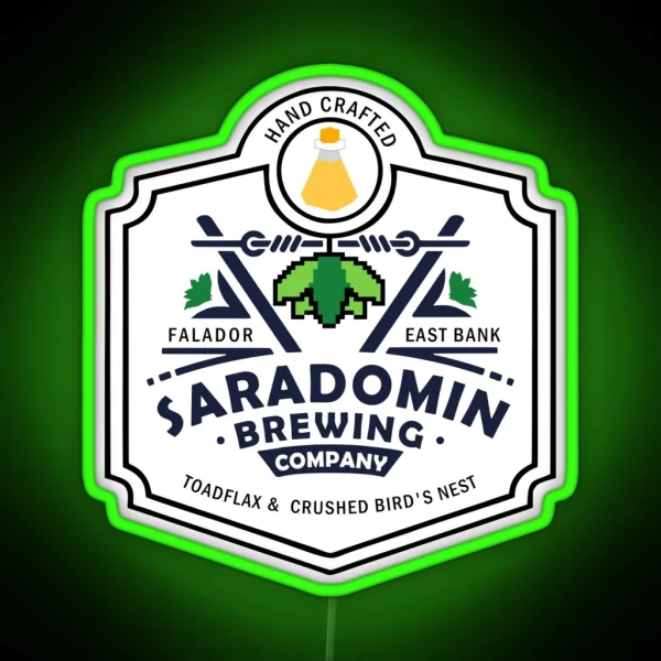 Saradomin Brewing Company OSRS RGB Neon Sign