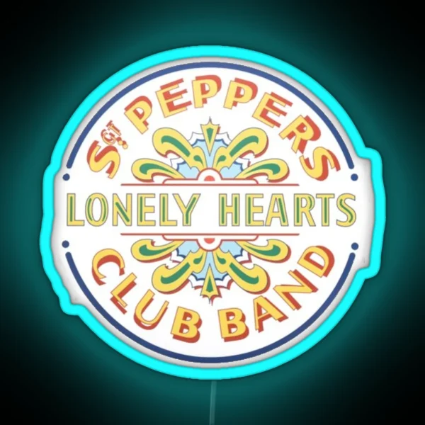 Sargent Peppers Lonely Hearts Club Band RGB Neon Sign