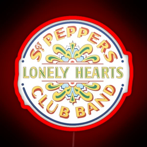 Sargent Peppers Lonely Hearts Club Band RGB Neon Sign