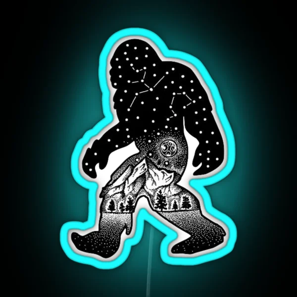 Sasquatch Led RGB Neon Sign