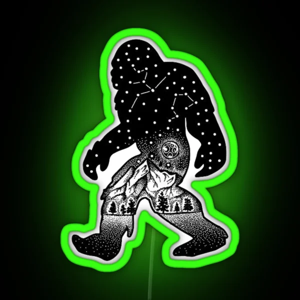 Sasquatch Led RGB Neon Sign