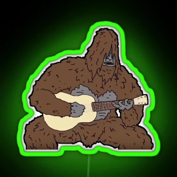 Sassy Playing Guitar RGB Neon Sign