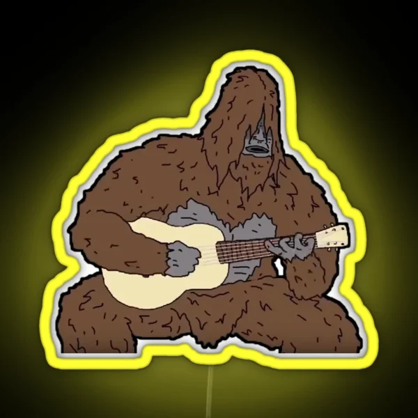 Sassy Playing Guitar RGB Neon Sign