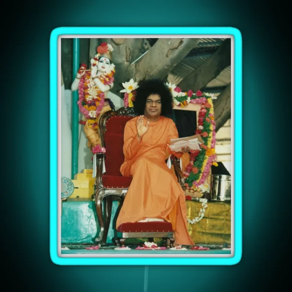 Sathya Sai Baba Blessings High Quality RGB Neon Sign