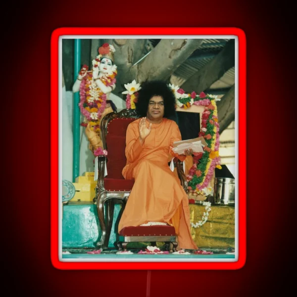 Sathya Sai Baba Blessings High Quality RGB Neon Sign