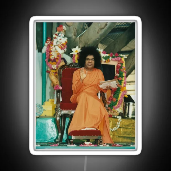 Sathya Sai Baba Blessings High Quality RGB Neon Sign