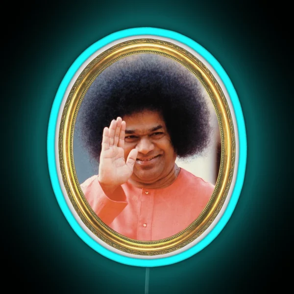 Sathya Sai Baba Blessings RGB Neon Sign