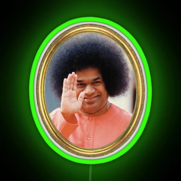 Sathya Sai Baba Blessings RGB Neon Sign