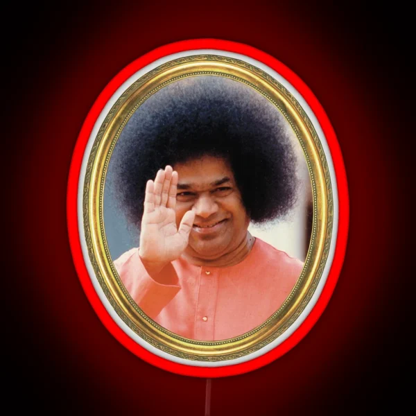 Sathya Sai Baba Blessings RGB Neon Sign
