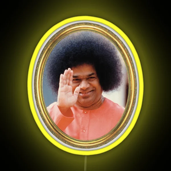 Sathya Sai Baba Blessings RGB Neon Sign