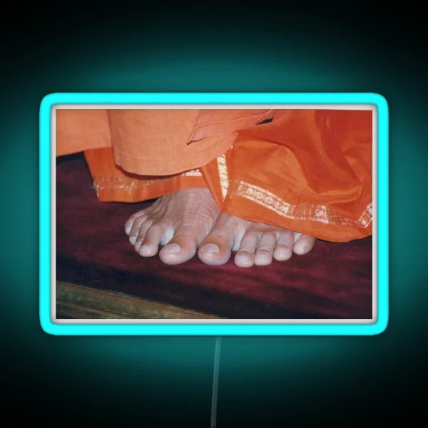 Sathya Sai Baba Feet Puttaparthi RGB Neon Sign
