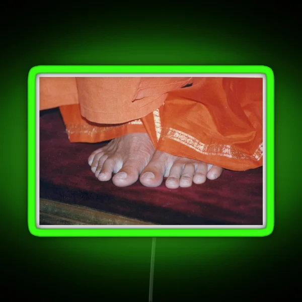 Sathya Sai Baba Feet Puttaparthi RGB Neon Sign