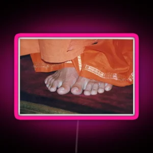 Sathya Sai Baba Feet Puttaparthi RGB Neon Sign