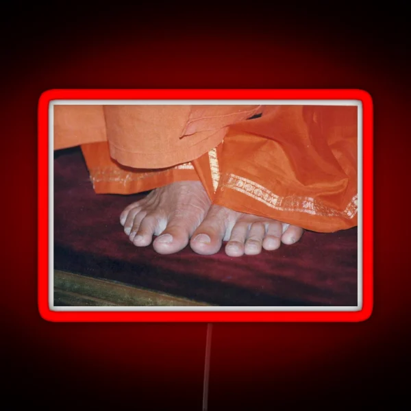 Sathya Sai Baba Feet Puttaparthi RGB Neon Sign