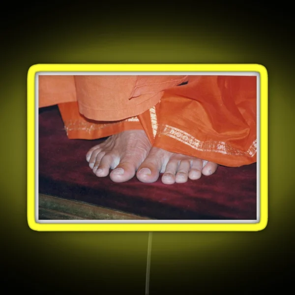 Sathya Sai Baba Feet Puttaparthi RGB Neon Sign