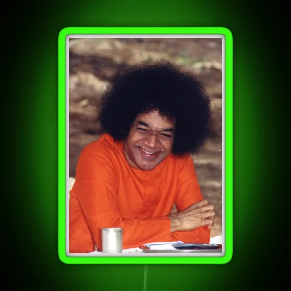 Sathya Sai Baba Smiling RGB Neon Sign