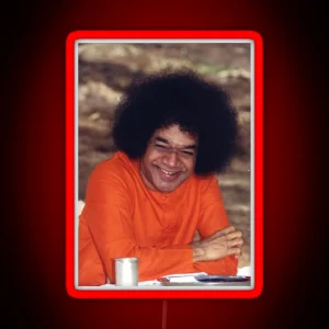 Sathya Sai Baba Smiling RGB Neon Sign
