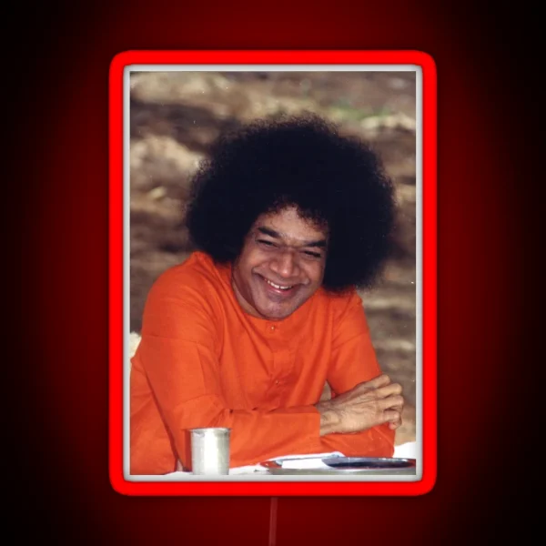 Sathya Sai Baba Smiling RGB Neon Sign