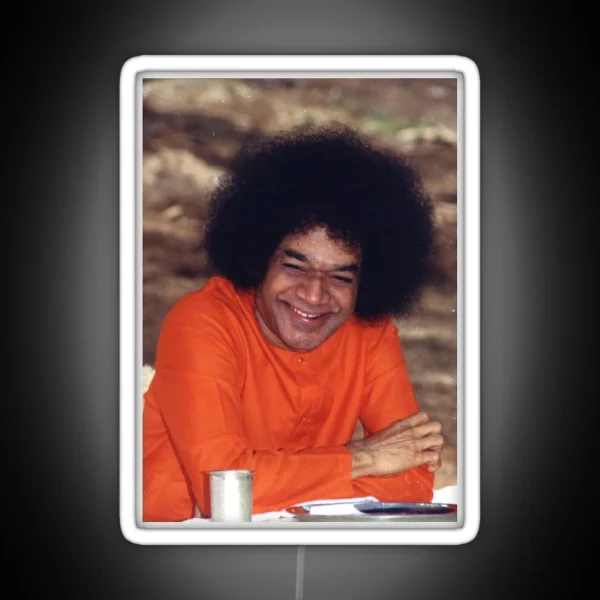 Sathya Sai Baba Smiling RGB Neon Sign