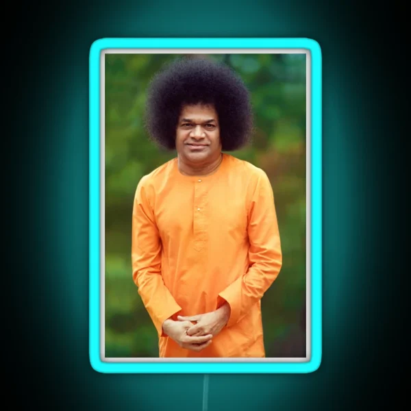 Sathya Sai Baba Standing Sai Baba RGB Neon Sign
