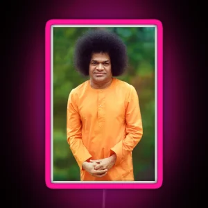 Sathya Sai Baba Standing Sai Baba RGB Neon Sign