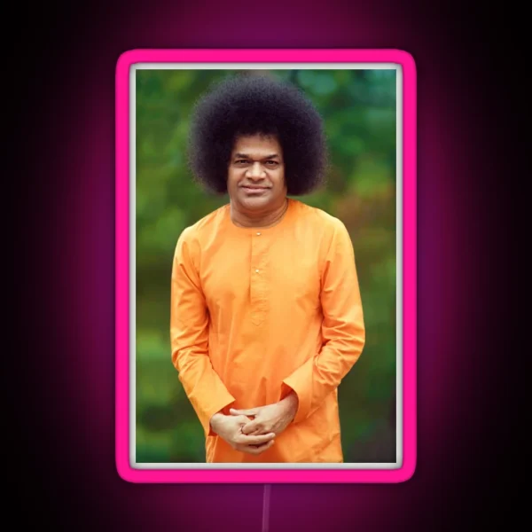 Sathya Sai Baba Standing Sai Baba RGB Neon Sign