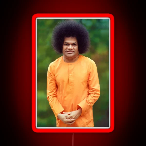 Sathya Sai Baba Standing Sai Baba RGB Neon Sign