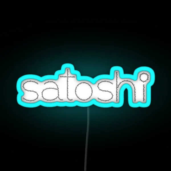 Satoshi From Satoshi RGB Neon Sign