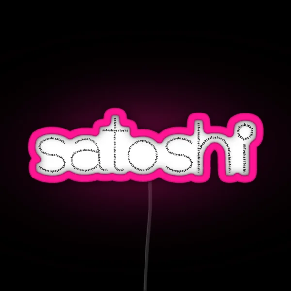 Satoshi From Satoshi RGB Neon Sign