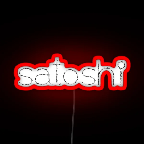 Satoshi From Satoshi RGB Neon Sign
