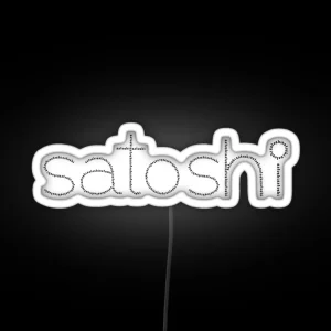 Satoshi From Satoshi RGB Neon Sign