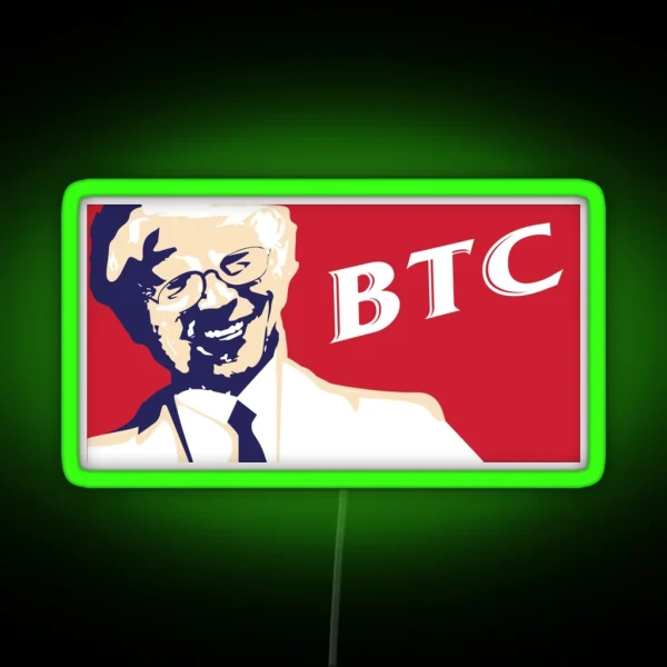 Satoshi Nakamoto Bitcoin Led RGB Neon Sign