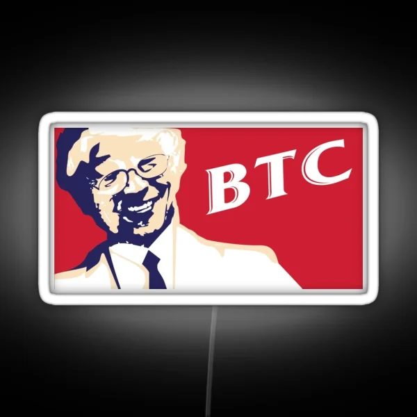 Satoshi Nakamoto Bitcoin Led RGB Neon Sign