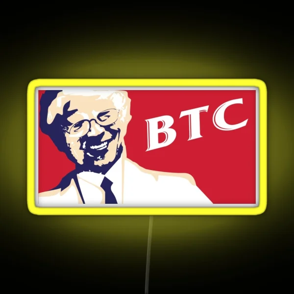 Satoshi Nakamoto Bitcoin Led RGB Neon Sign
