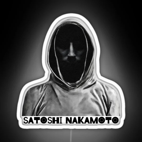 Satoshi Nakamoto Bitcoin RGB Neon Sign