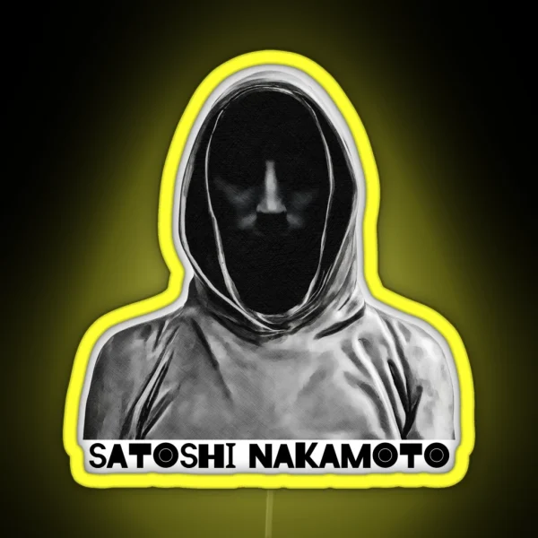 Satoshi Nakamoto Bitcoin RGB Neon Sign