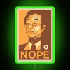 Neon Bitcoin Satoshi Nakamoto Creator RGB Artistic Wall Decor Sign