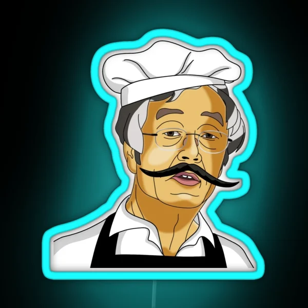 Satoshi Nakamoto Cook RGB Neon Sign