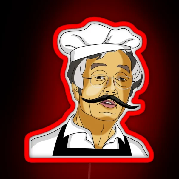 Satoshi Nakamoto Cook RGB Neon Sign