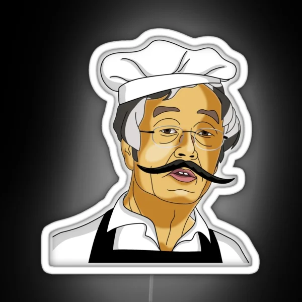 Satoshi Nakamoto Cook RGB Neon Sign