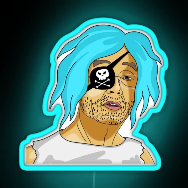 Satoshi Nakamoto Cyber Pirate RGB Neon Sign