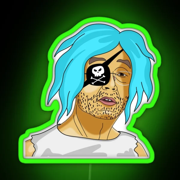 Satoshi Nakamoto Cyber Pirate RGB Neon Sign