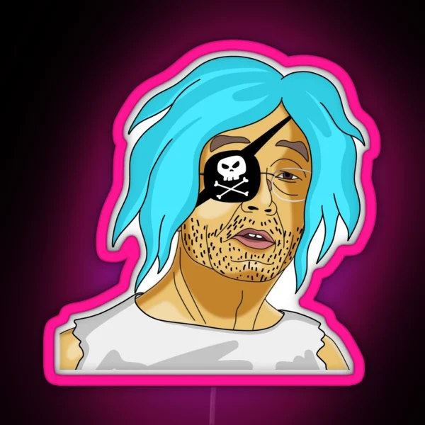 Satoshi Nakamoto Cyber Pirate RGB Neon Sign