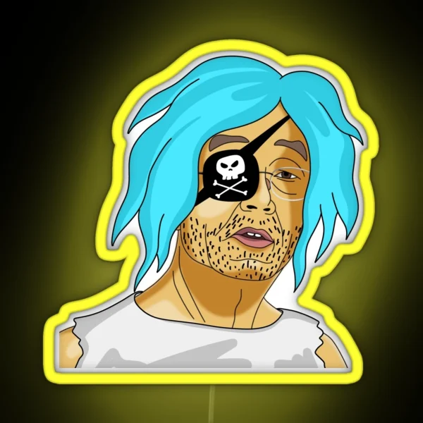 Satoshi Nakamoto Cyber Pirate RGB Neon Sign