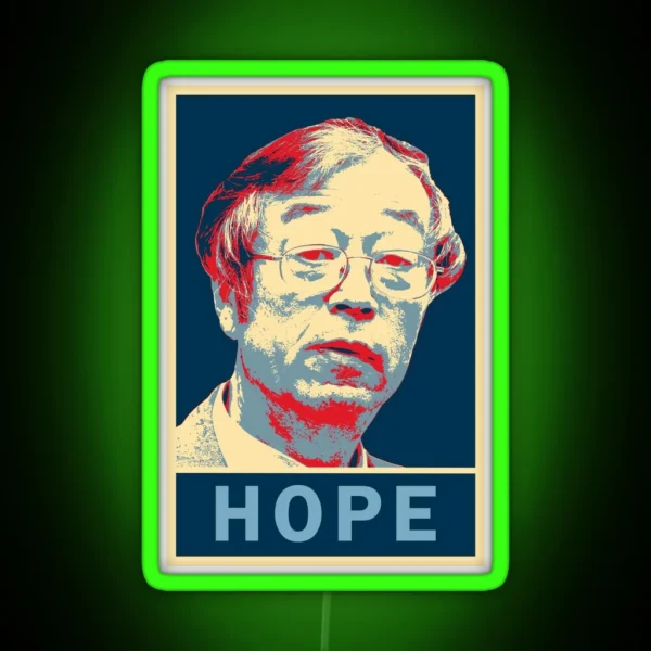 Satoshi Nakamoto Hope RGB Neon Sign