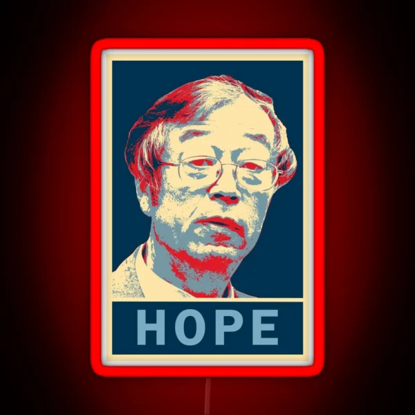 Satoshi Nakamoto Hope RGB Neon Sign